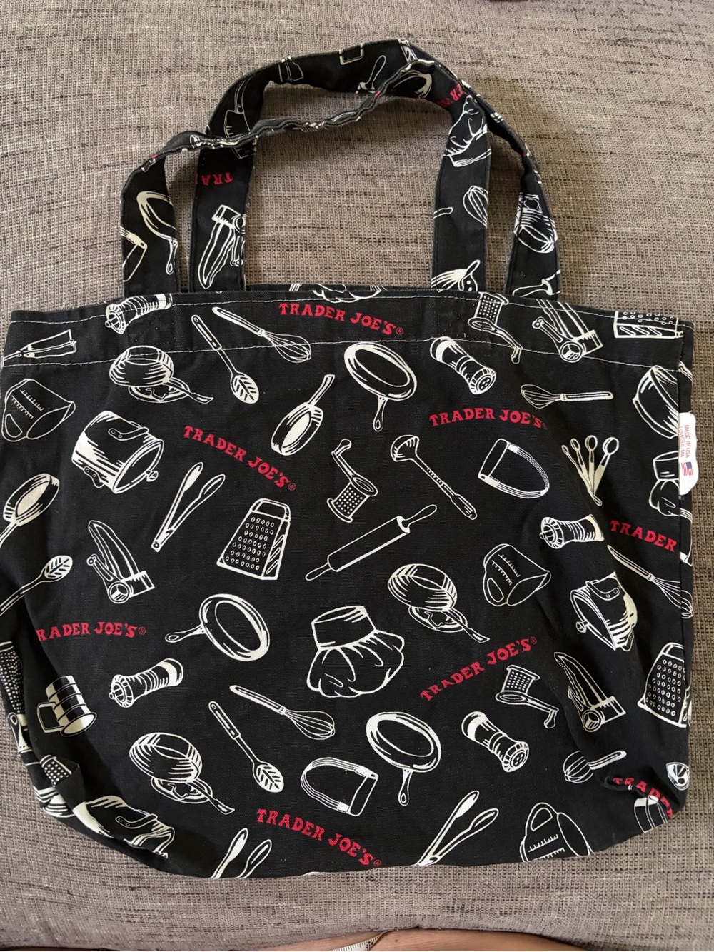 Trader Joe’s Rare Utensil Print Tote Bag